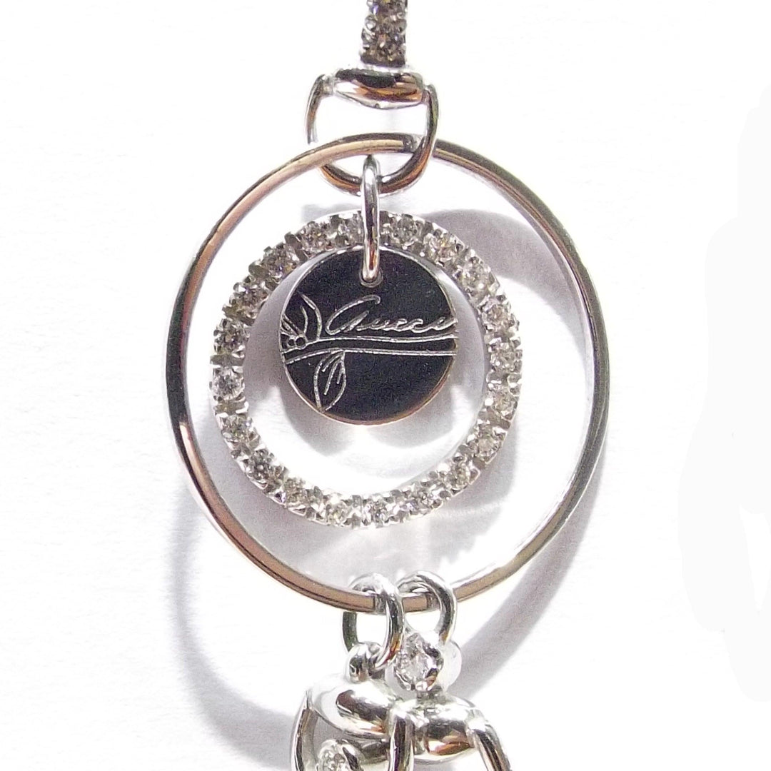 Gucci orecchini Flora oro bianco 18kt e brillanti 181427 J8540 9066 - Gioielleria Capodagli