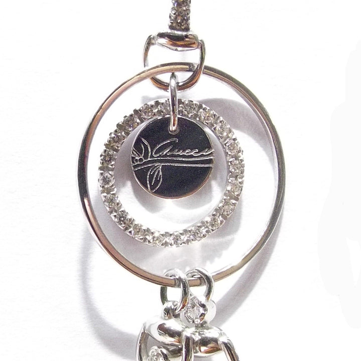 Gucci orecchini Flora oro bianco 18kt e brillanti 181427 J8540 9066 - Gioielleria Capodagli