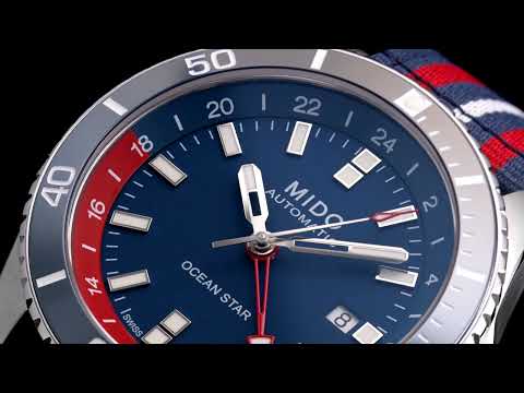 Mido orologio Ocean Star GMT Special Edition 44mm blu automatico acciaio M026.629.11.041.00
