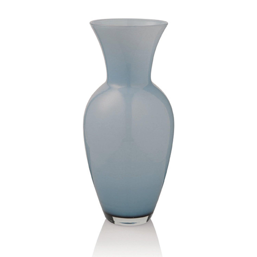 Ivv vaso Hydria H.46,5cm incamiciato blu carta da zucchero 8281.1 - Capodagli 1937