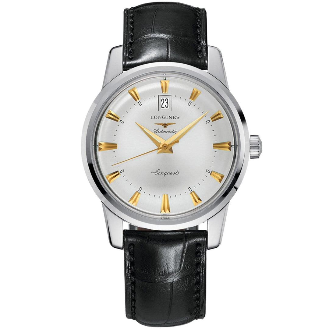 Longines orologio Conquest Heritage 40mm argento automatico acciaio L1.645.4.75.4 - Capodagli 1937