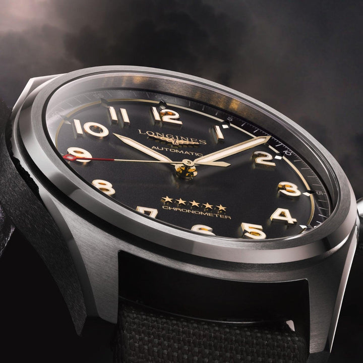 Longines orologio Spirit 40mm antracite automatico titanio L3.810.1.53.2 - Capodagli 1937