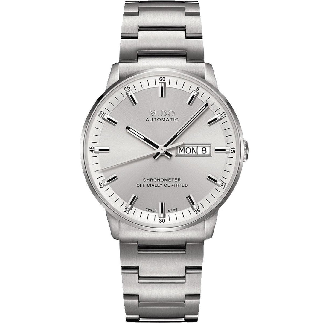 Mido orologio Commander Chronometer COSC 40mm argento automatico acciaio M021.431.11.031.00 - Gioielleria Capodagli