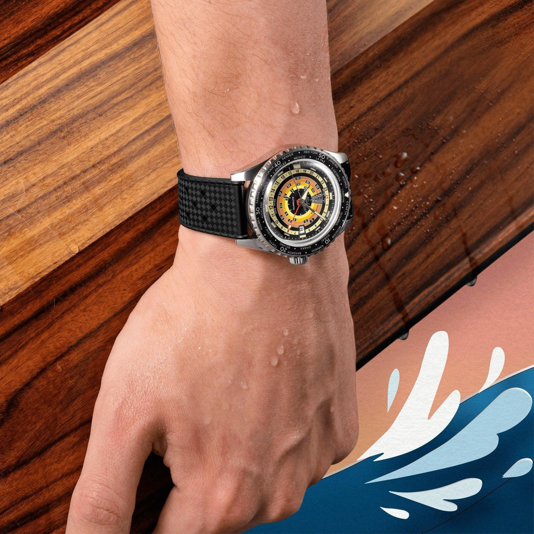 Mido orologio Ocean Star Decompression Worldtimer Special Edition 40mm nero automatico acciaio M026.829.17.051.00 - Capodagli 1937