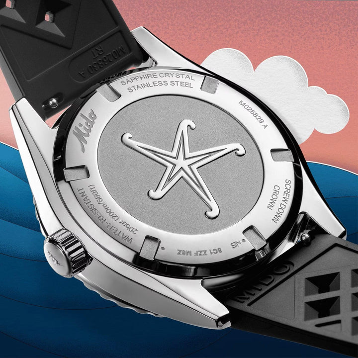 Mido orologio Ocean Star Decompression Worldtimer Special Edition 40mm nero automatico acciaio M026.829.17.051.00 - Capodagli 1937