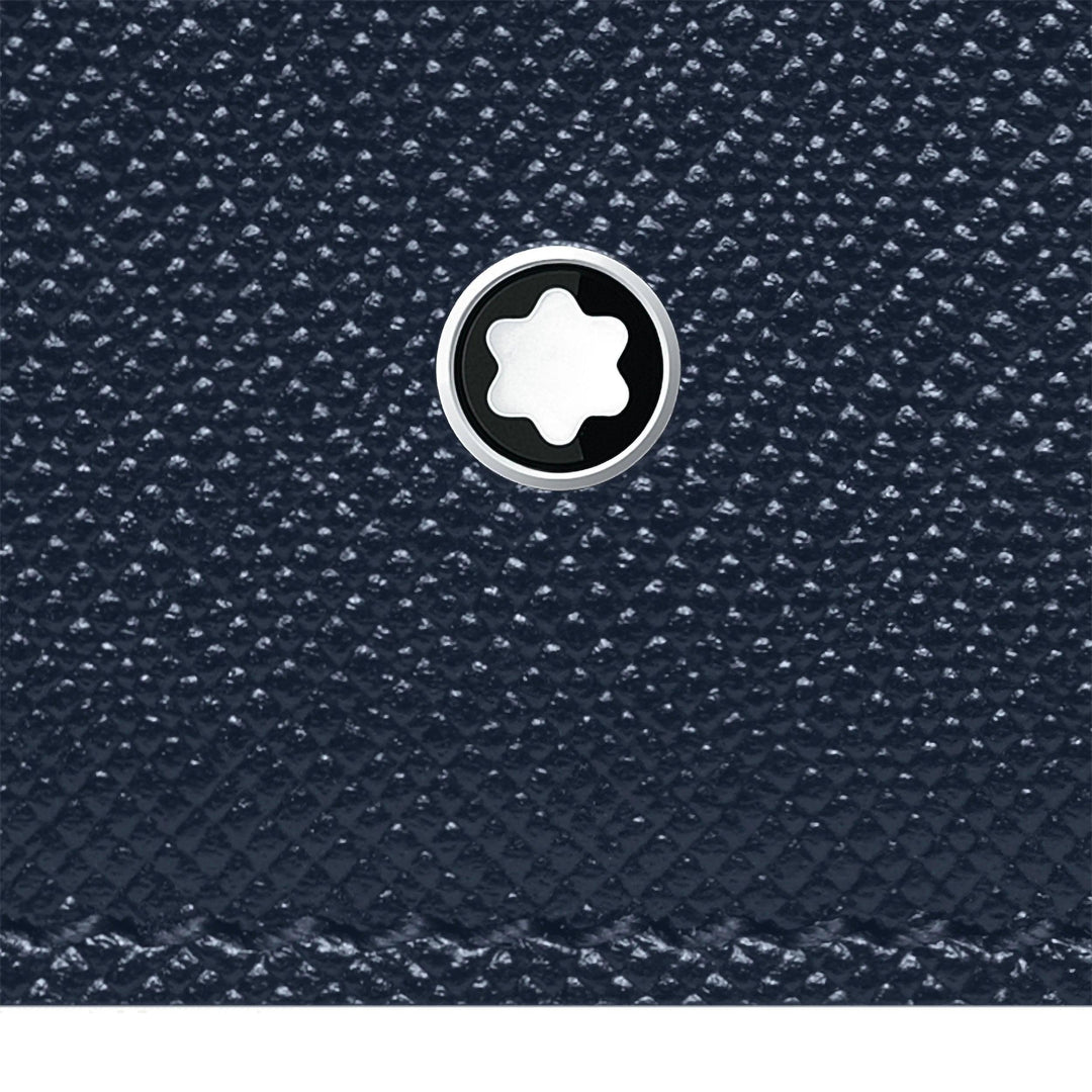 Montblanc porta carte di credito tascabile 4 scomparti con portadocumento Montblanc Sartorial blu 128594 - Capodagli 1937