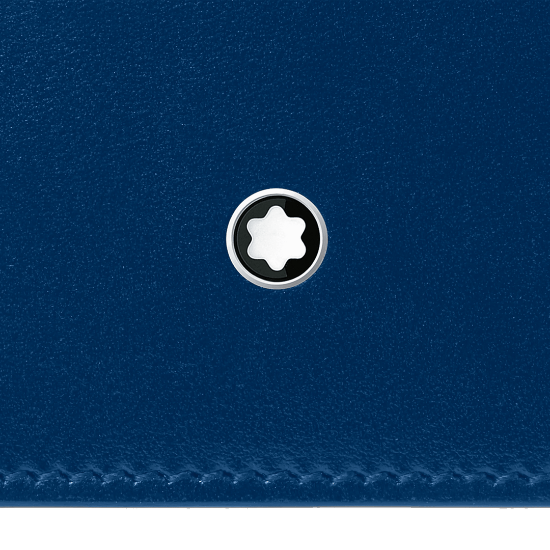 Montblanc portafoglio lungo 15 scomparti Meisterstück nero/blu 129681 - Capodagli 1937