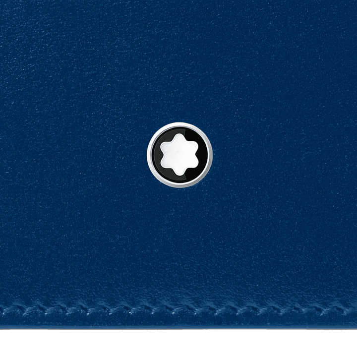 Montblanc portafoglio lungo 15 scomparti Meisterstück nero/blu 129681 - Capodagli 1937
