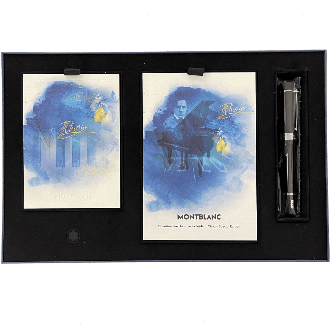 Montblanc stilografica Donation Pen Set Frederic Chopin punta M + blocco note 127640 - Capodagli 1937