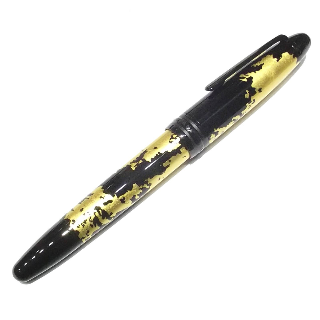 Montblanc stilografica Meisterstück Solitaire Calligraphy foglia d&
