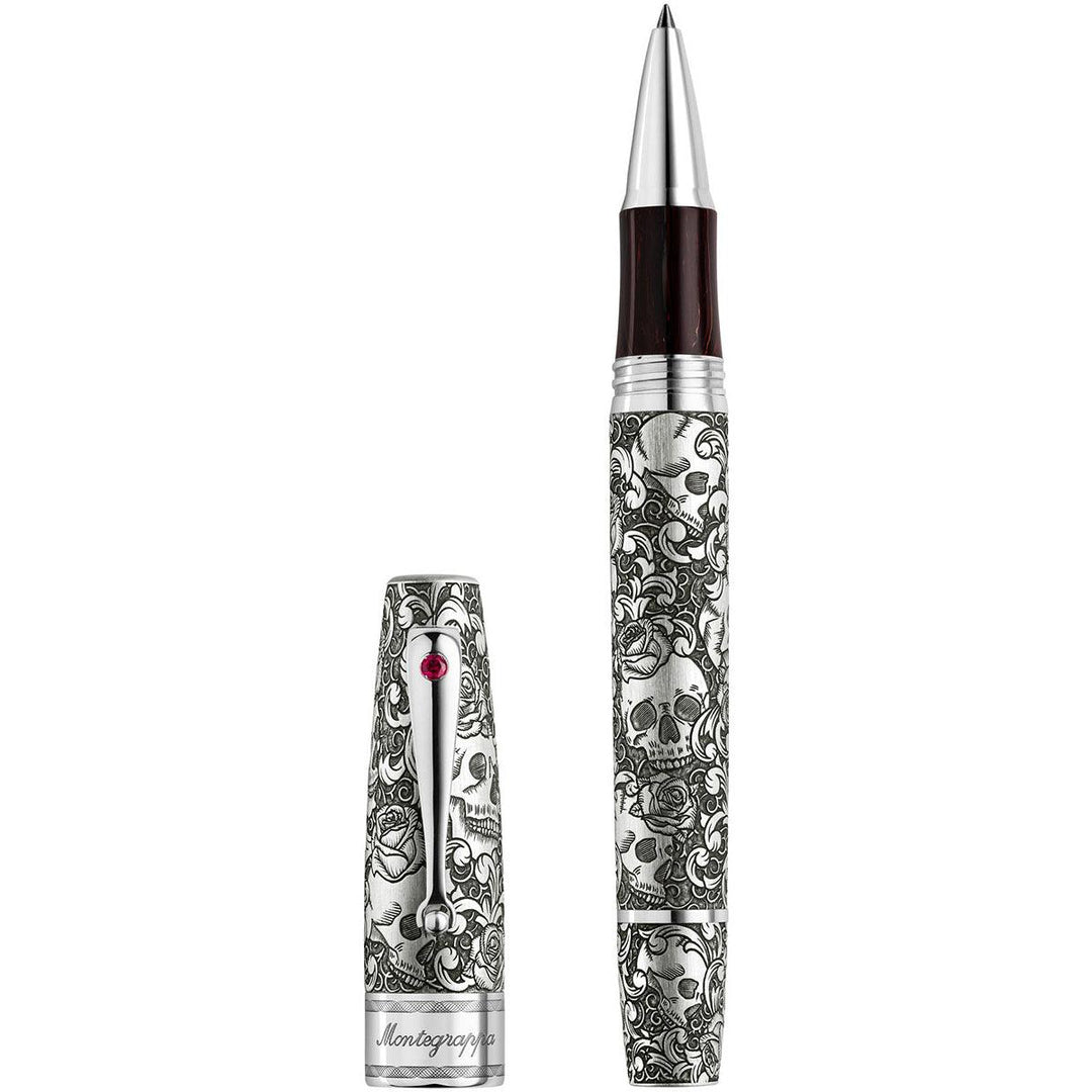 Montegrappa roller Skulls &amp; Roses Extra La Rinascita limited edition ISSKNRSE - Capodagli 1937