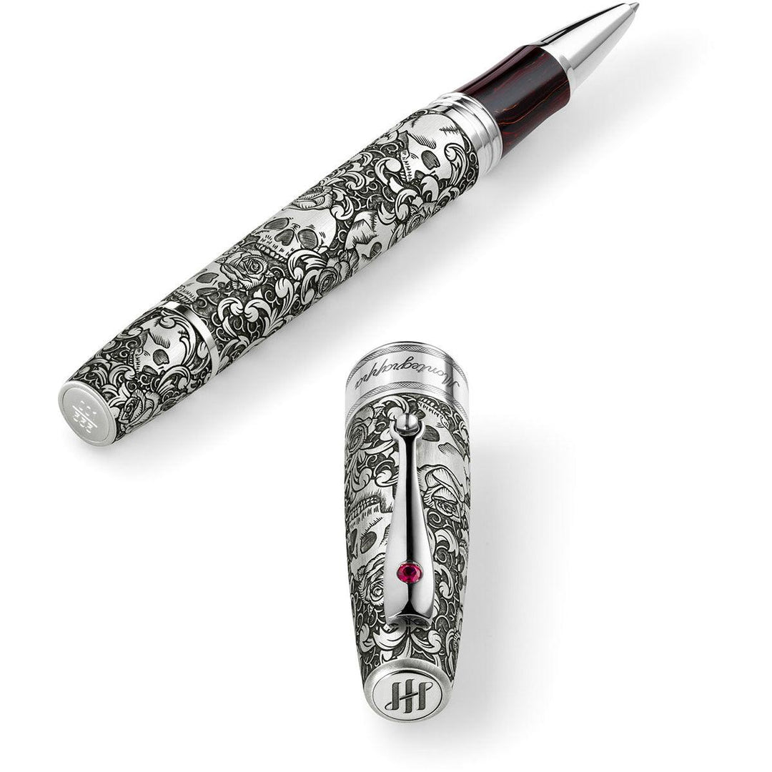 Montegrappa roller Skulls &amp; Roses Extra La Rinascita limited edition ISSKNRSE - Capodagli 1937