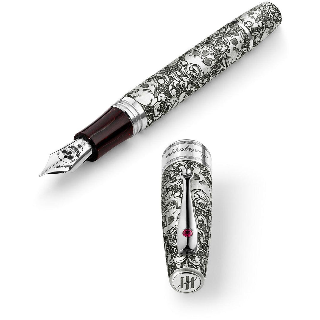 Montegrappa stilografica Skulls &amp; Roses Extra La Rinascita limited edition ISSKN-SE - Capodagli 1937