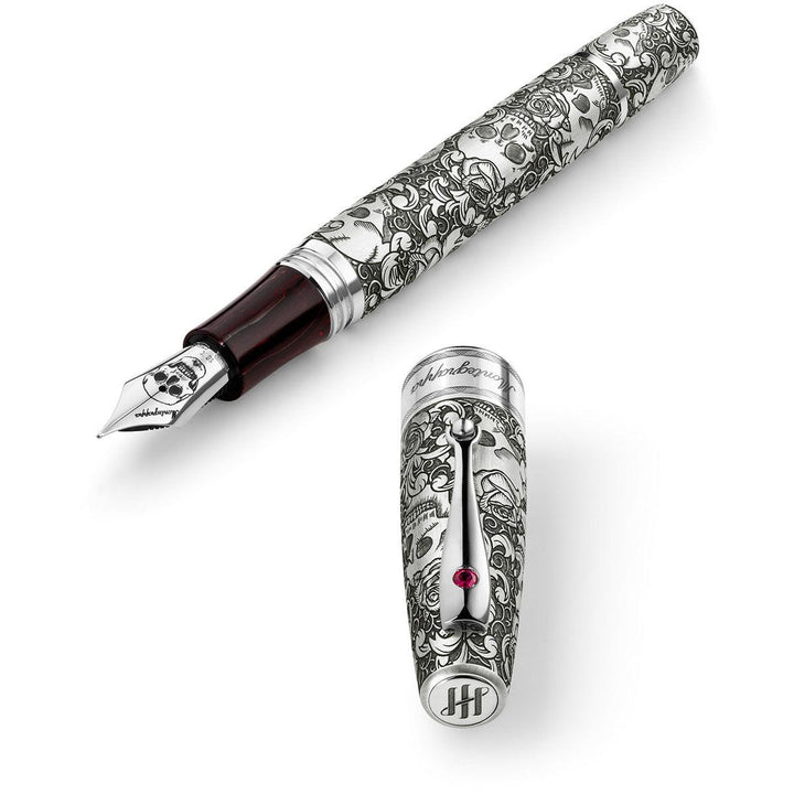 Montegrappa stilografica Skulls &amp; Roses Extra La Rinascita limited edition ISSKN-SE - Capodagli 1937