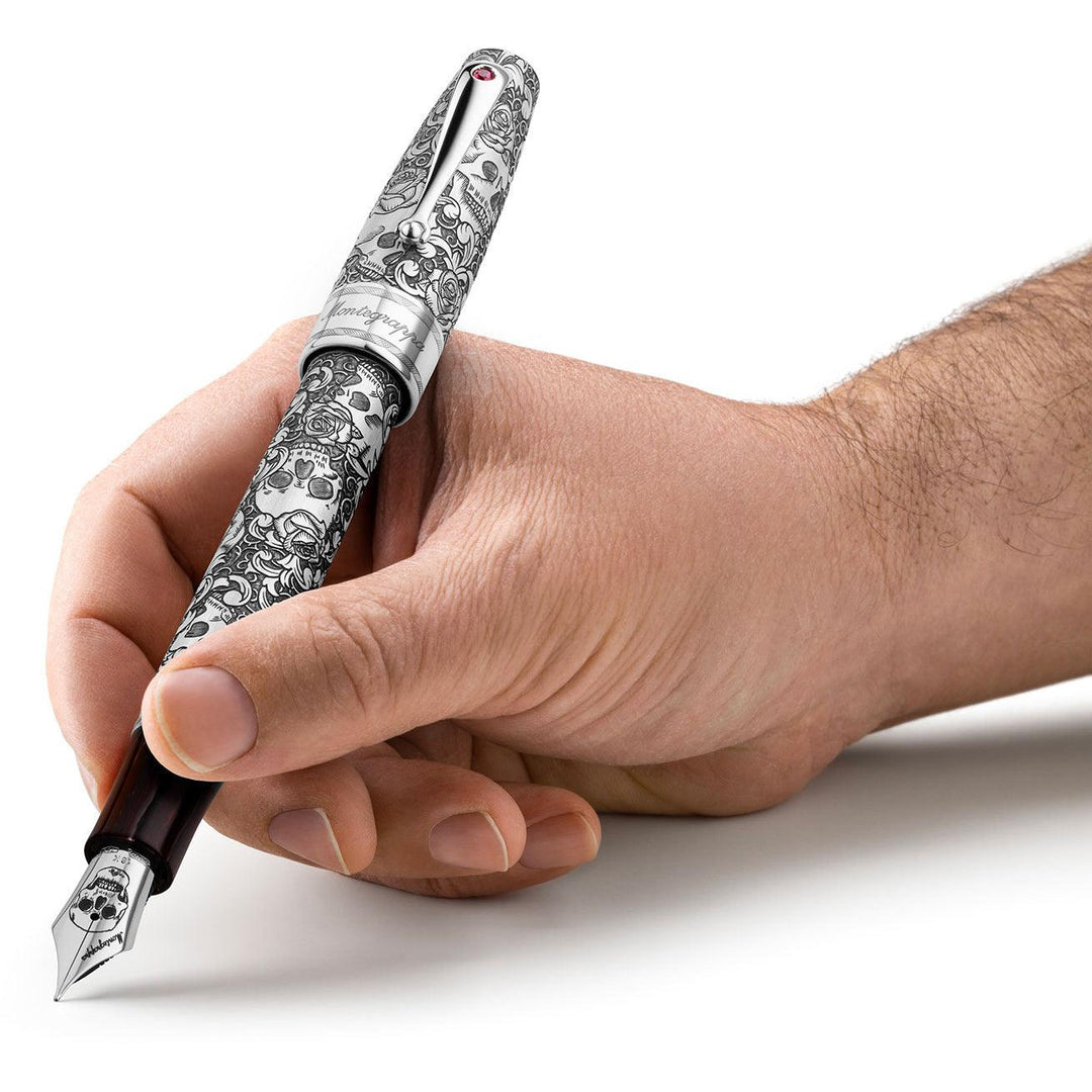 Montegrappa stilografica Skulls &amp; Roses Extra La Rinascita limited edition ISSKN-SE - Capodagli 1937