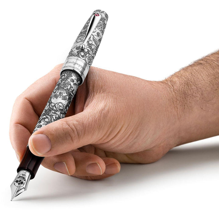 Montegrappa stilografica Skulls &amp; Roses Extra La Rinascita limited edition ISSKN-SE - Capodagli 1937