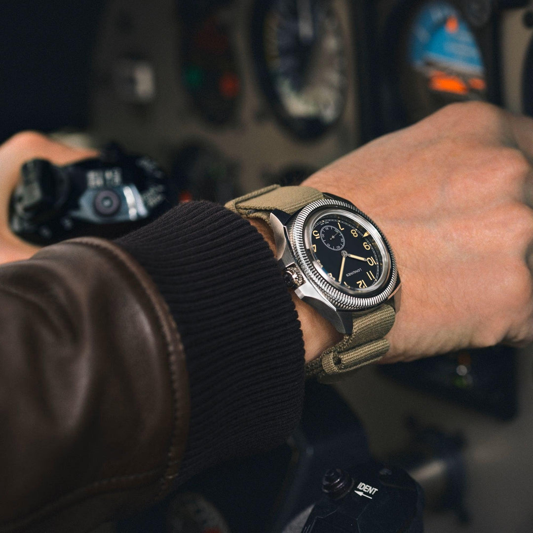 Orologio Longines Pilot Majetek Box Edition 43mm nero automatico acciaio L2.838.4.53.9 - Capodagli 1937