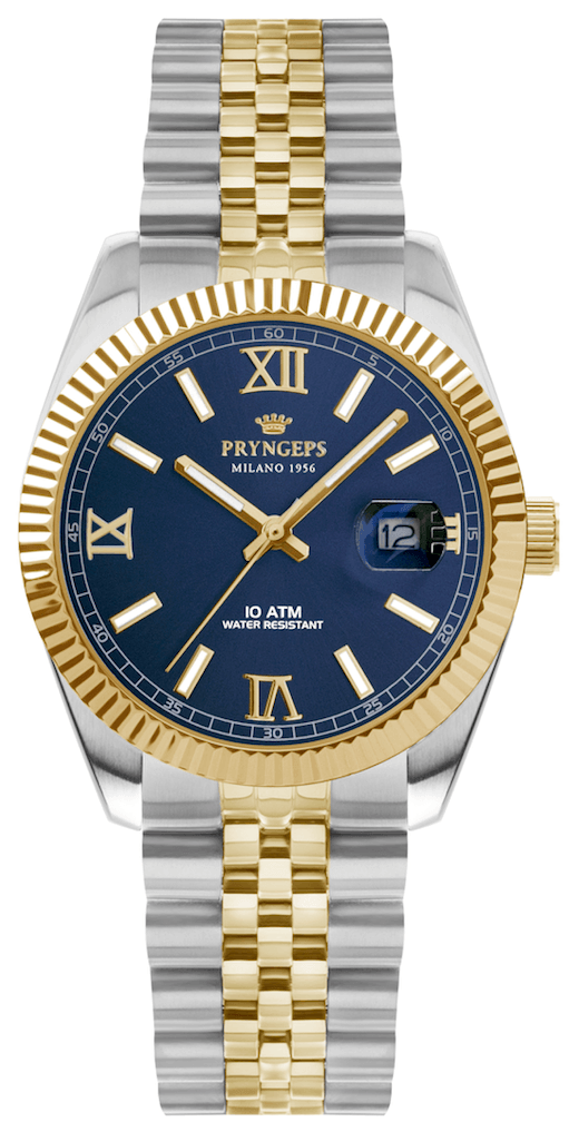 Pryngeps orologio uomo Erre X Bicolore 40mm quarzo acciaio A821/2B - Gioielleria Capodagli