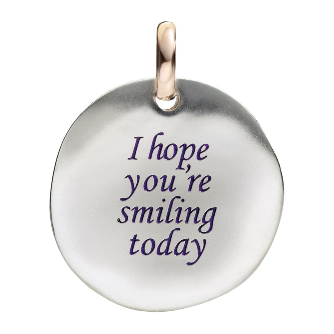 Queriot ciondolo moneta grande I Hope You&