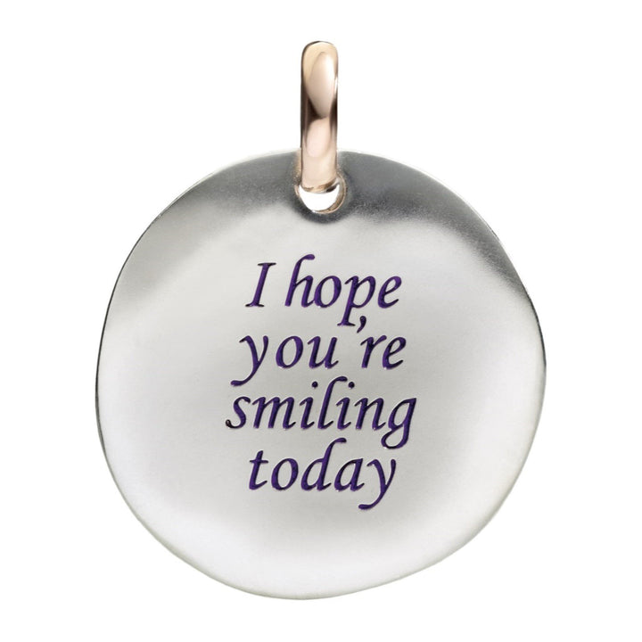 Queriot ciondolo moneta grande I Hope You&