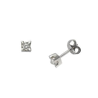 Sidalo orecchini punto luce oro 18kt diamanti 0,04ct colore G purezza VS M43-004 - Capodagli 1937