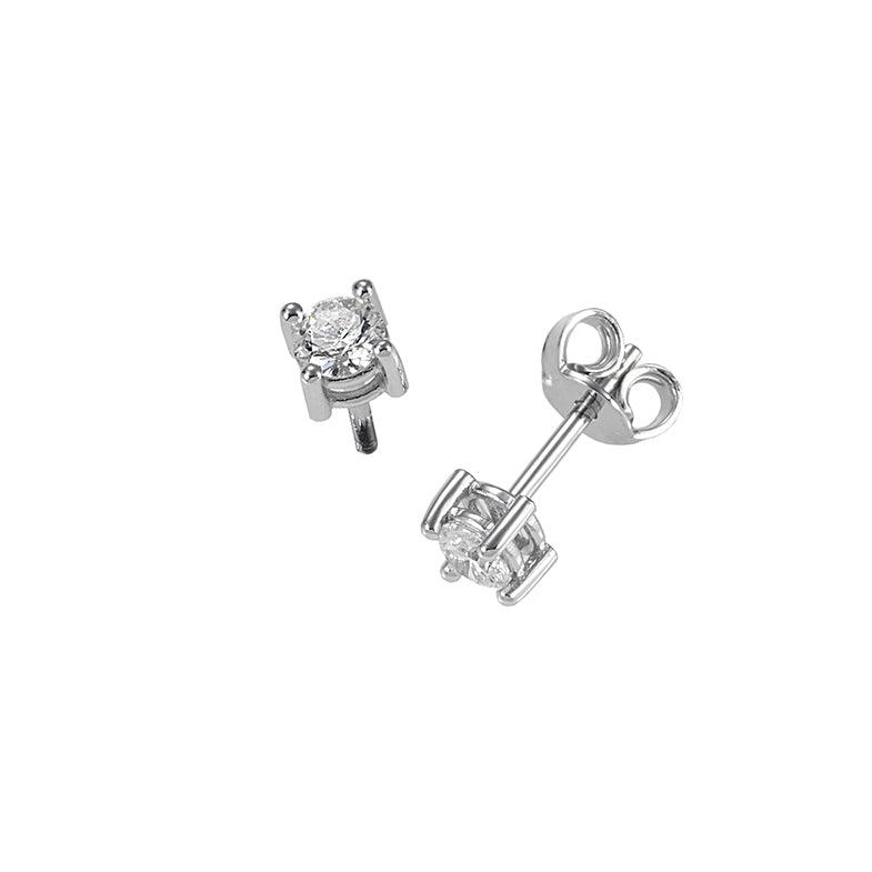 Sidalo orecchini punto luce oro 18kt diamanti 0,10 colore F purezza VS 0100-010OR - Capodagli 1937