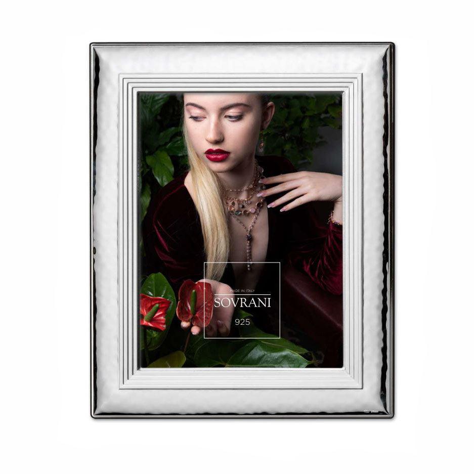 Sovrani cornice argento 925 foto 10x15cm 6393L - Capodagli 1937