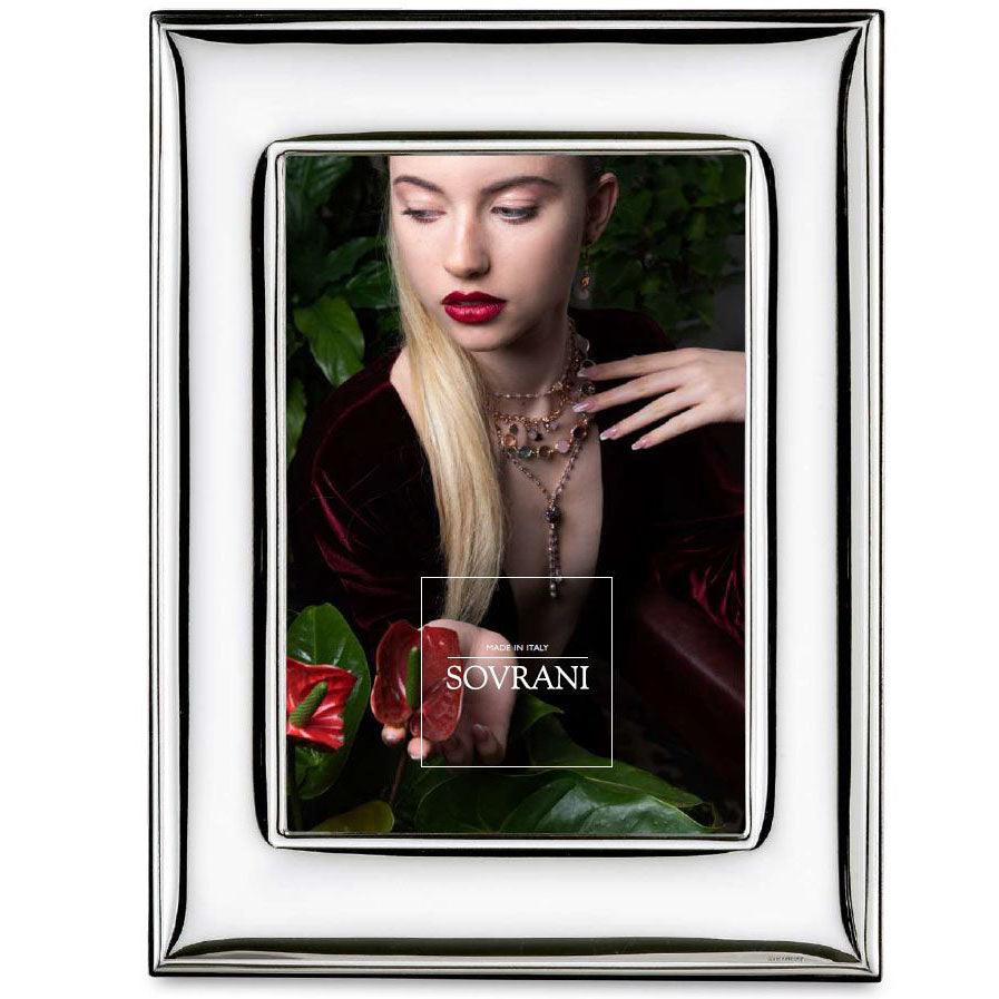 Sovrani cornice argento laminato lucido 18x24cm W435 - Capodagli 1937