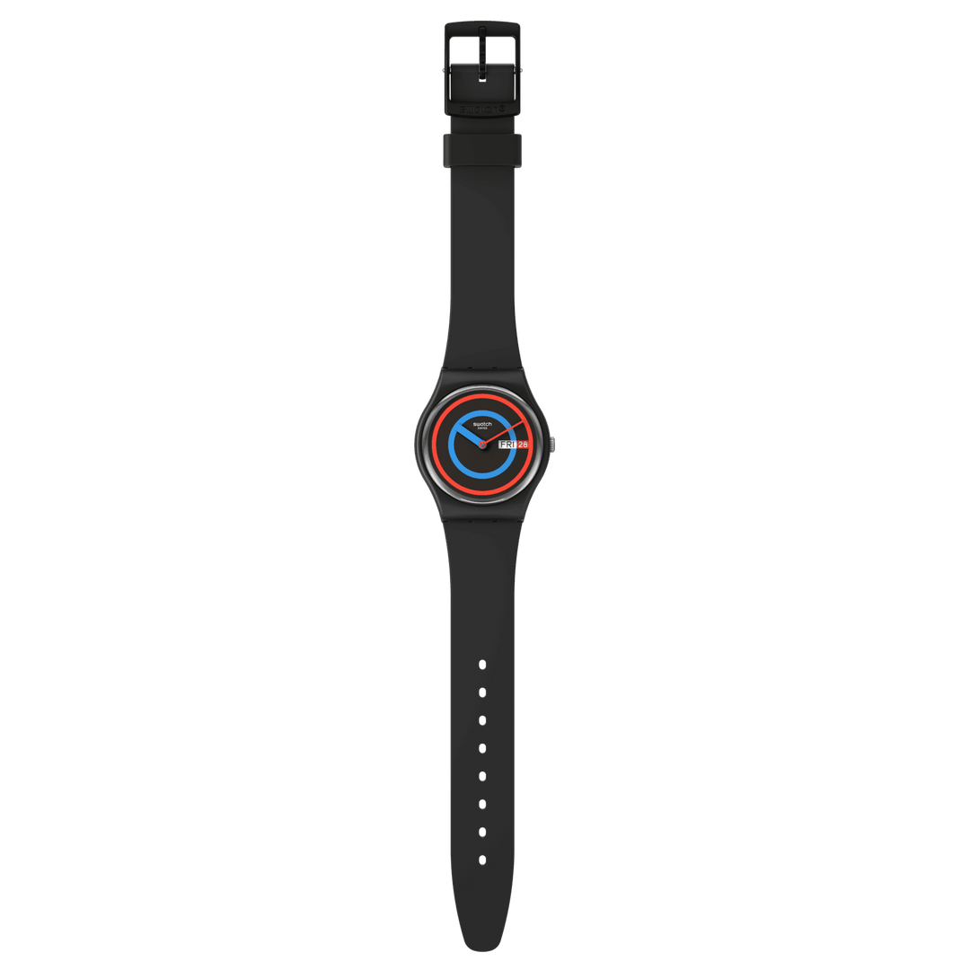 Swatch orologio CIRCLING BLACK Originals Gent Biosourced 34mm SO28B706 - Capodagli 1937