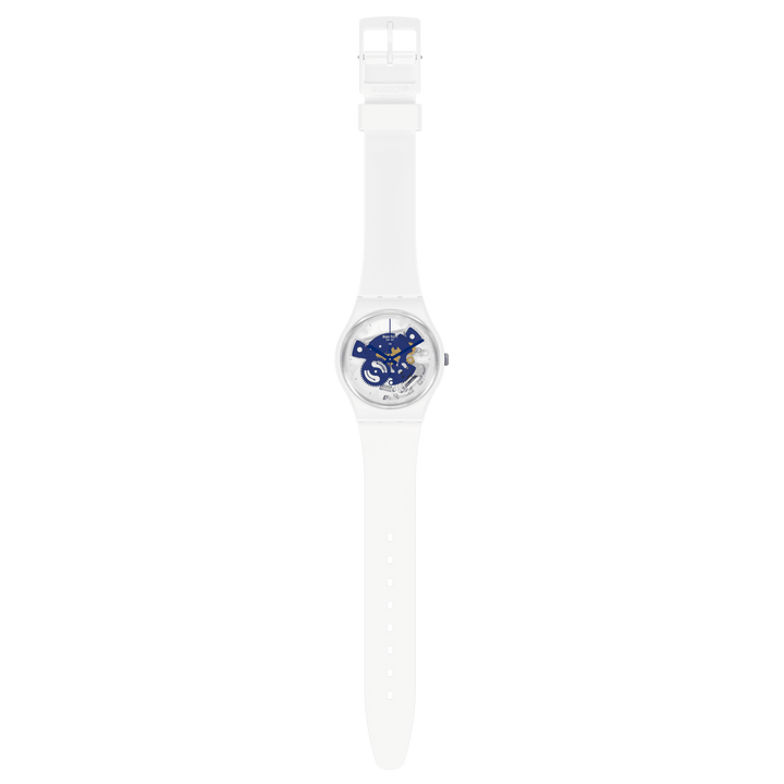 Swatch orologio TIME TO BLUE SMALL Originals Gent Bioceramic 34mm SO31W103 - Capodagli 1937