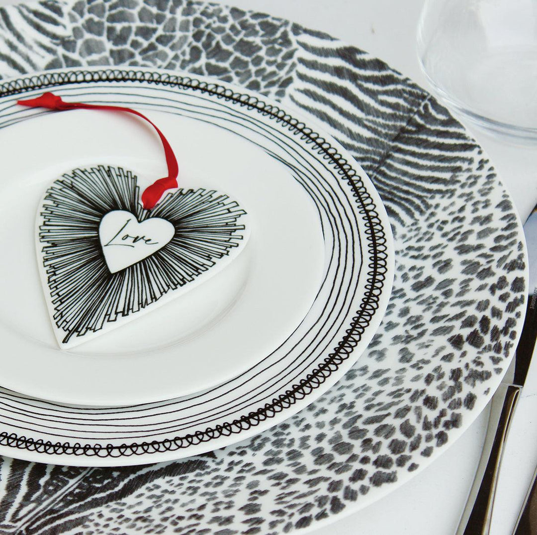 Taitù decorazione cuore Love 8,5x10cm porcellana Fine Bone China 12-6-22-D - Gioielleria Capodagli