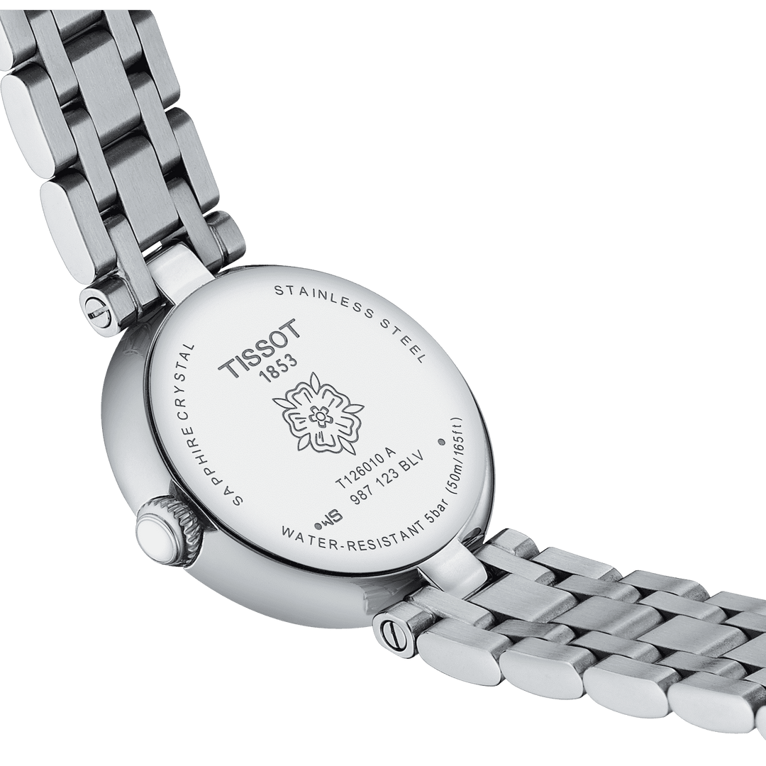Tissot orologio Bellissima Small Lady 26mm argento diamanti quarzo acciaio T126.010.61.113.00 - Capodagli 1937