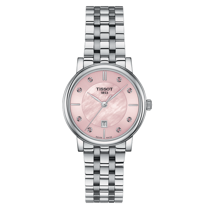 Tissot orologio Carson Premium Lady 30mm madreperla rosa quarzo acciaio T122.210.11.159.00 - Capodagli 1937