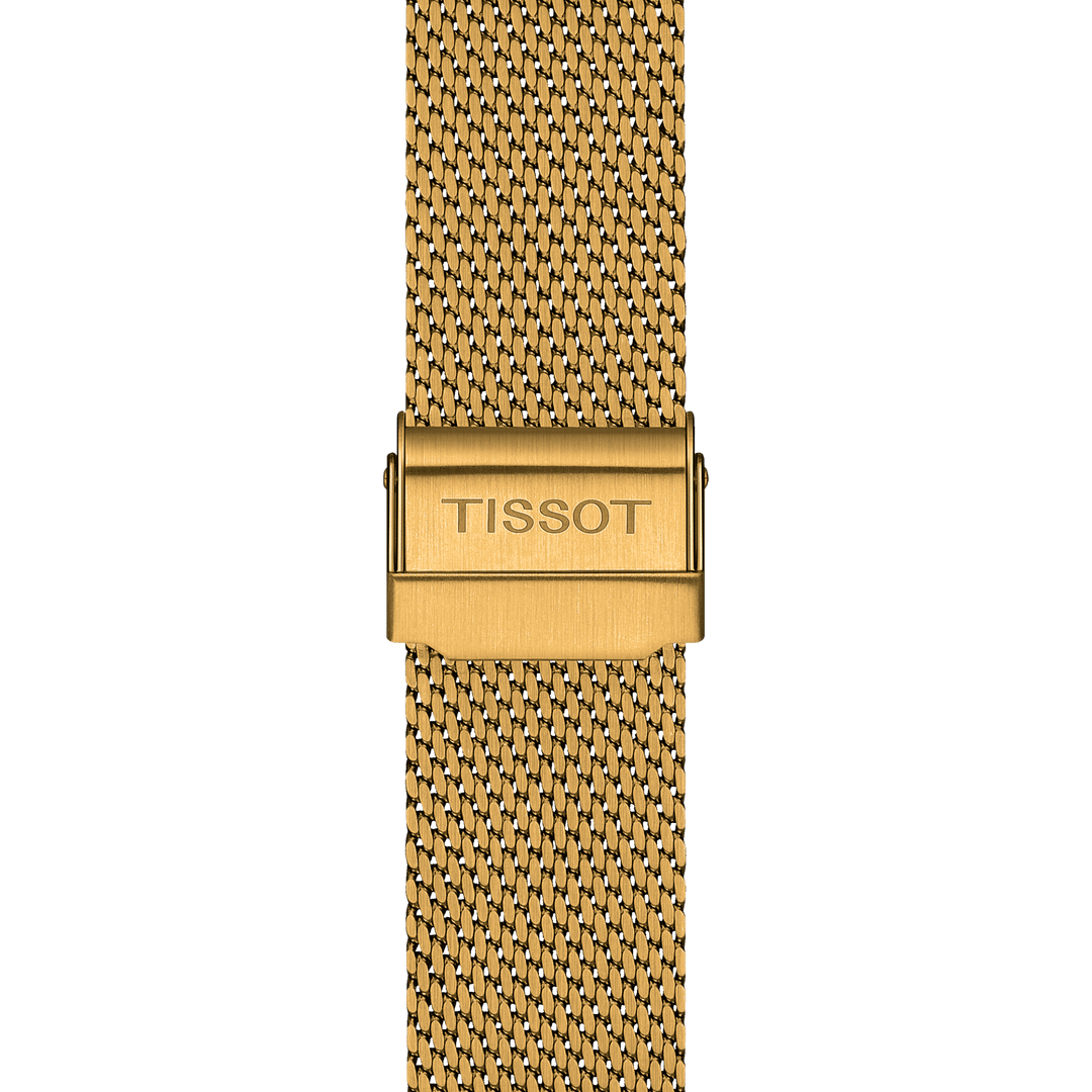 Tissot orologio Everytime Gent 40mm champagne quarzo acciaio finitura PVD oro giallo T143.410.33.021.00 - Capodagli 1937