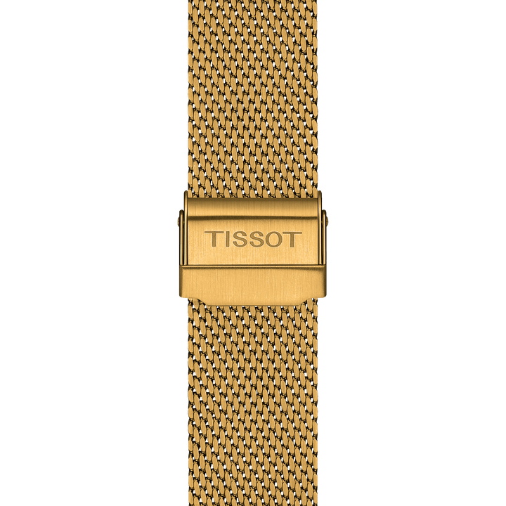 Tissot orologio Everytime Gent 40mm champagne quarzo acciaio finitura PVD oro giallo T143.410.33.021.00 - Capodagli 1937