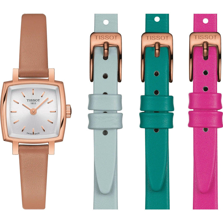 Tissot orologio Lovely Summer Set 20mm argento quarzo acciaio finitura PVD oro rosa T058.109.36.031.01 - Capodagli 1937