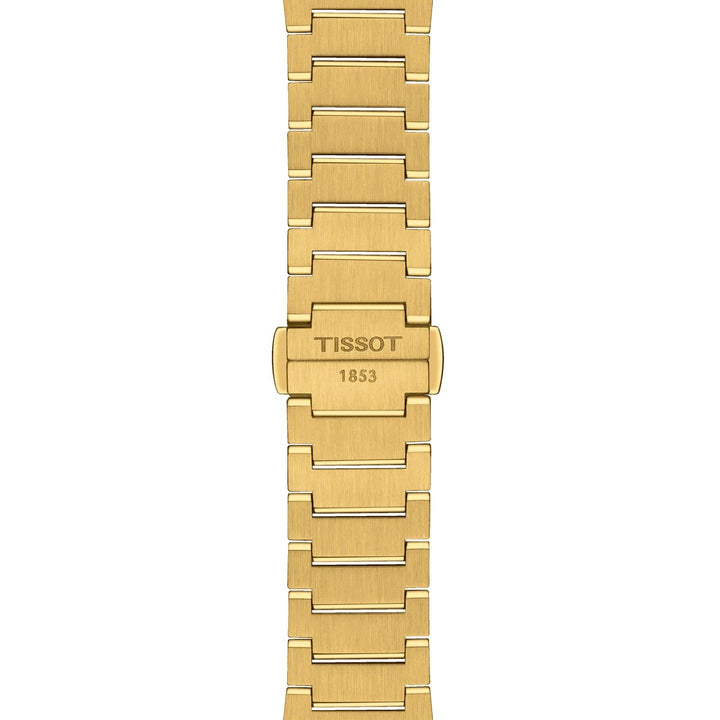 Tissot orologio PRX 35mm champagne quarzo acciaio finitura PVD oro giallo T137.210.33.021.00 - Capodagli 1937