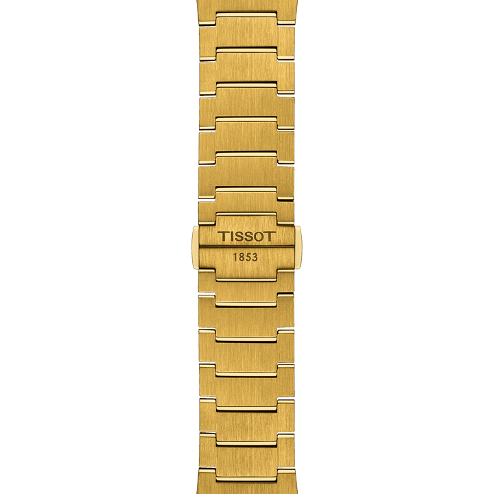 Tissot orologio PRX 39,5mm champagne quarzo acciaio finitura PVD oro giallo T137.410.33.021.00 - Capodagli 1937