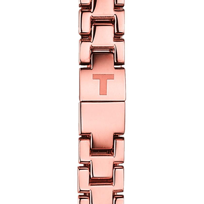 Tissot orologio T-Femini 23mm madreperla diamanti quarzo acciaio finitura PVD oro rosa T113.109.33.116.00 - Gioielleria Capodagli