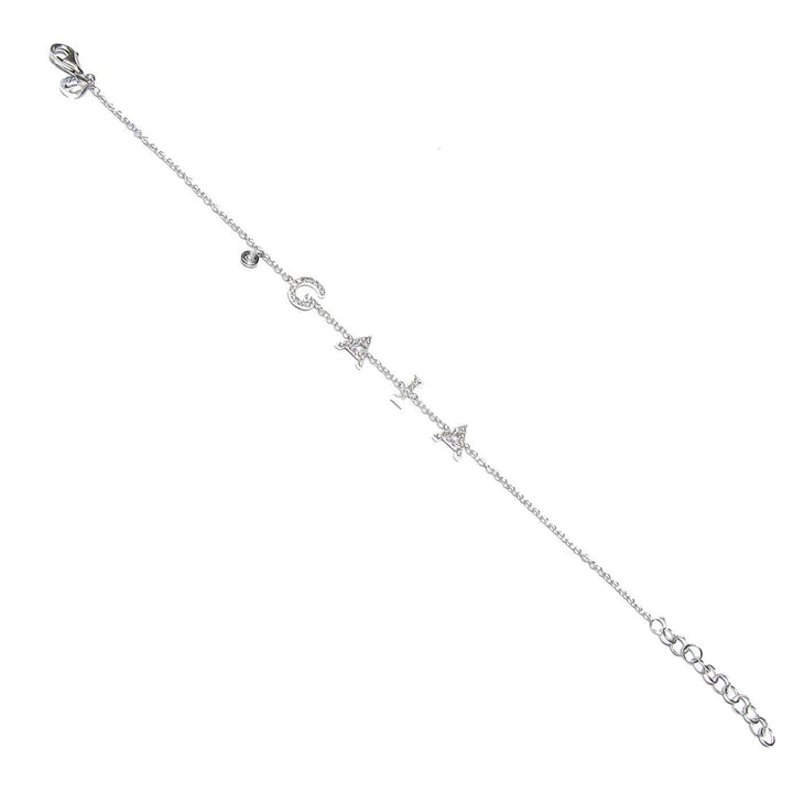 Armband der World Diamond Group mit dem Namen GAIA aus 18-karätigem Weißgold, 2,30 g, mit Diamanten von 0,17 ct, Farbe G, Reinheit VVS 0002BR – Gioielleria Capodagli